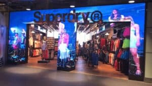 Dynamo LED’S Incredible LED Shopfront at Superdry Heathrow