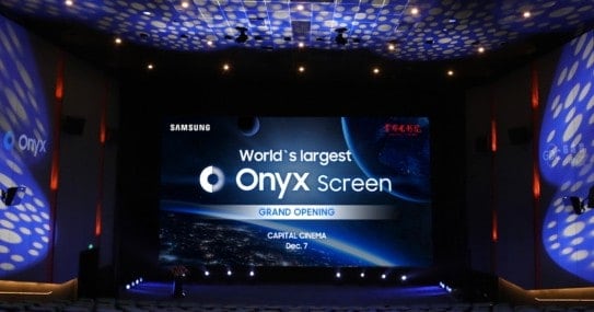 BIGGEST OF LED CINEMA SCREEN IN THE WORLD IS UNVEILED BY SAMSUNG