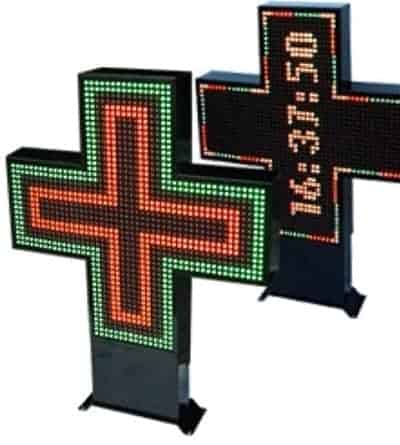 LED Pharmacy Signs - Cross and Custom Displays